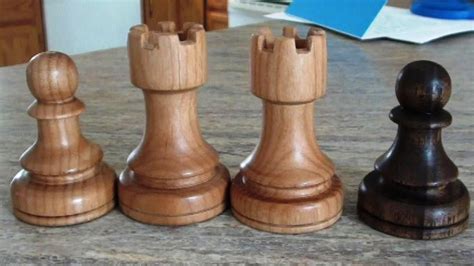 Woodturning A Chess Set The Rooks Youtube