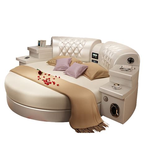 The sercio round beds playful shape and modern contemporary flair is enhanced by a king sized mattress and exquisite styling. Aliexpress.com : Buy modern furniture bedroom sets king ...