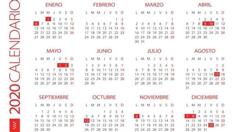Los Días Festivos En Madrid De 2020 El Calendario Laboral Con Todos