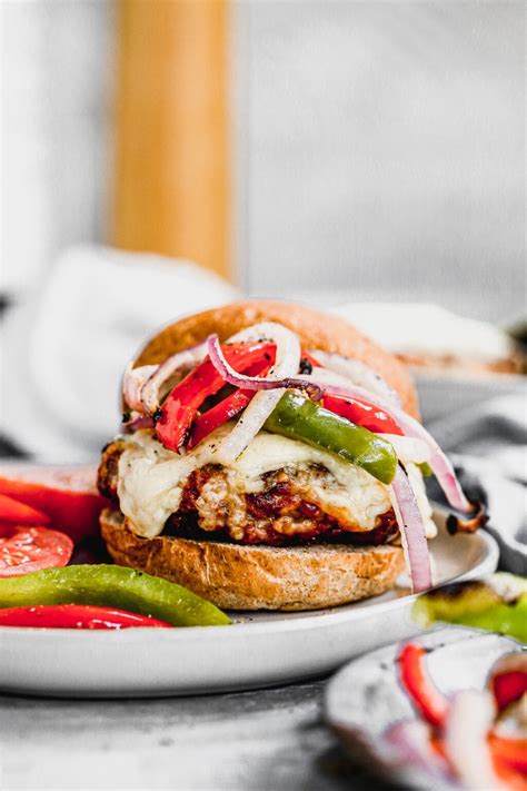 Italian Turkey Burgers Best Turkey Burger Recipe Wellplated Com