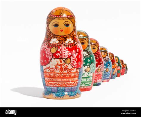 Traditional Russian Matryoska Dolls Stock Photo Alamy