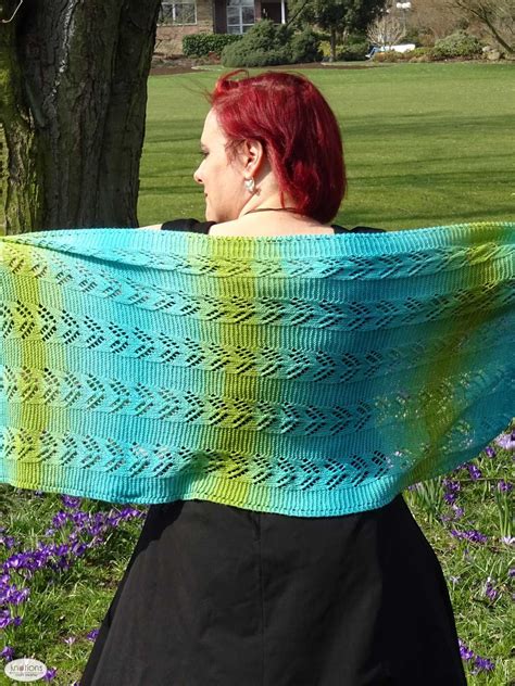 I started creating the shawl with a size 11 needle, but ripped it out and decided to use a 15 to get a more relaxed stitch. Free knitting pattern for a rectangular shawl with lace ...