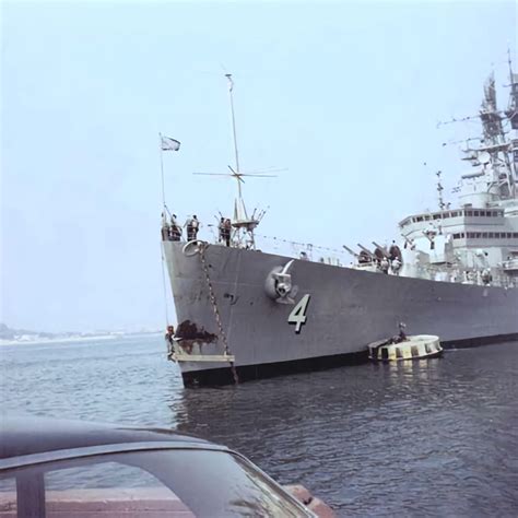 USS Little Rock's Bow damage and the Lonchi's Damage after their