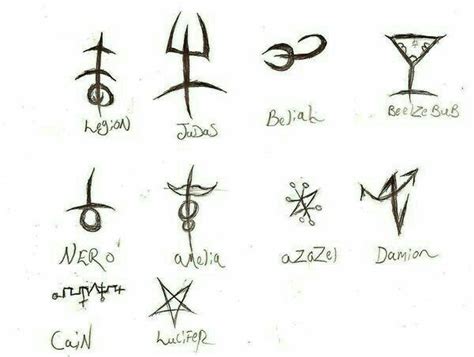 Pin By Discogoats On Important Demon Symbols Satanic Tattoo Symbols