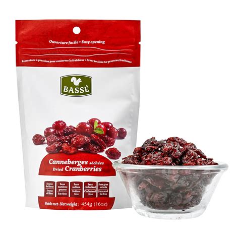 3 Pack Basse Dried Fruits Cranberries 1 Lb Bag