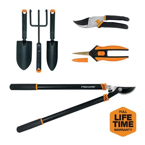 Fiskars Fiskars 6 Piece Garden Essentials Heavy Duty Tool Set 1068136