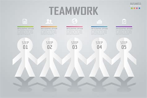 Colorful Business Teamwork Infographic 692508 Vector Art At Vecteezy