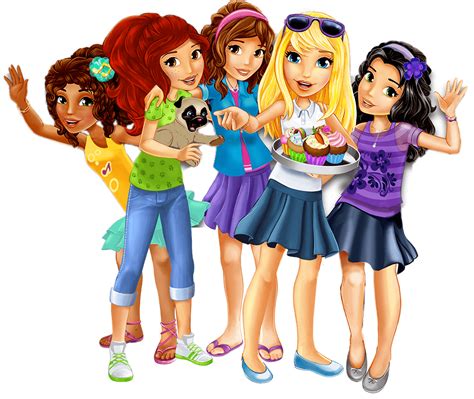 Lego Friends Holding Cupcakes Transparent Png Stickpng