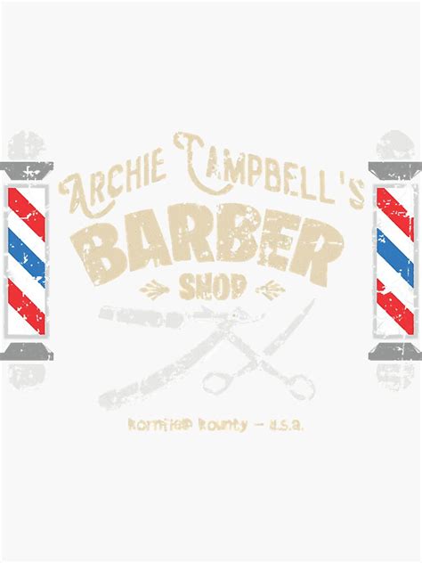Archie Campbells Barber Shop From Hee Haw Sticker By Tysonminns