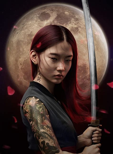 Artstation Samurai Girl Fantasy Female Warrior Warrior Girl Female