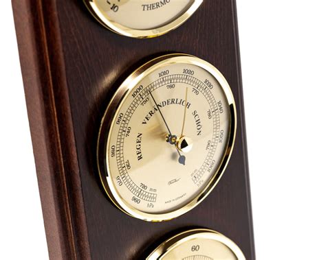 Fischer Weather Station Thermometer Barometer And Hygrometer 9178