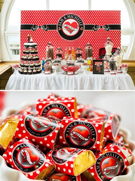 Browse 20 million interior design photos, home decor, decorating ideas and home professionals online. Red, Black & White Rockabilly Wedding // Hostess with the ...