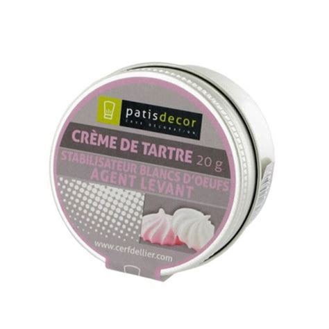 crème de tartre 20 g patisdécor additifs ingrédients préparations et ingrédients cultura