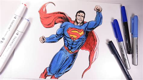 Dibuja Paso A Paso A Superman De Las Historietas Dc Comics Youtube