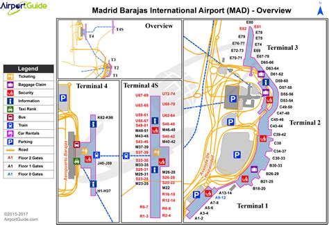 Madrid Madrid Barajas International Mad Airport Terminal Map