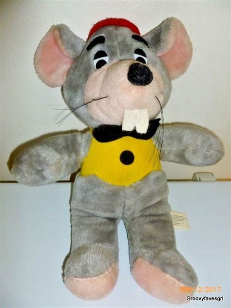 Chuck E Cheese Mouse Plush 17 Plush Doll Toy Showbiz Pizza Time