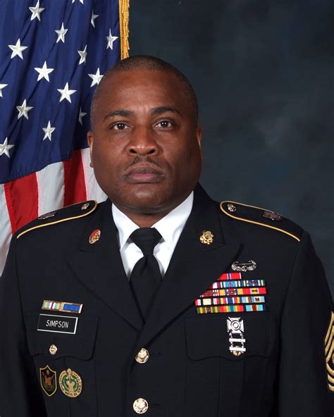 Command Sergeant Major Anthony L Simpson Us Army Reserve Article