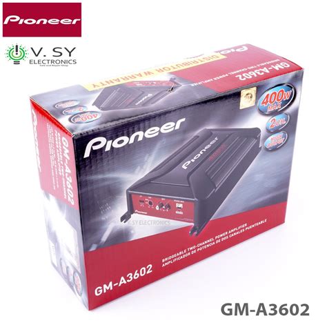 Original Pioneer Gm A3602 400w Bridgeable 2 Channel Car Power Amplifier