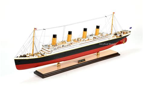 Rms Titanic Ocean Liner Wooden Model White Star Line Cruise Ship Sexiz Pix