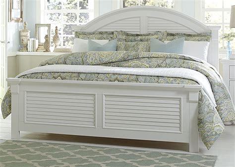 At cottage & bungalow, you'll discover a wide array of heirloom quality coastal bedroom furniture and beach furniture including beds, chests and dressers that incorporate classic beach house themes like crisp white finishes, nautical design elements, and even eclectic and whimsical styles. Summer House Oyster White Panel Storage Bedroom Set from ...
