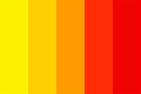 My Kinda Gradient Yellow Red Color Palette