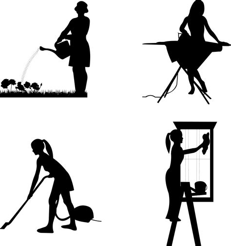 free cleaning lady silhouette download free cleaning lady silhouette png images free cliparts