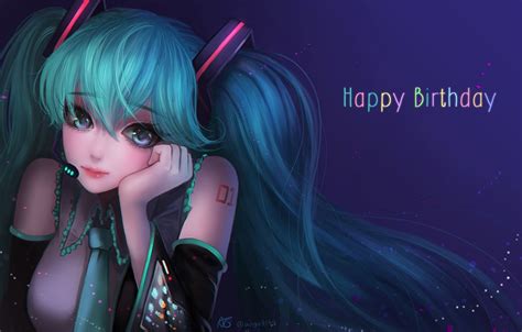 Wallpaper Girl Smile Anime Microphone Vocaloid Hatsune Miku Images