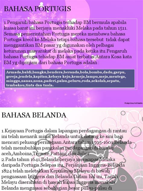 Contoh Ayat Melayu Portugis Morantrust