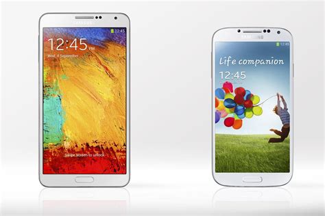Samsung Galaxy Note 3 Vs Galaxy S4