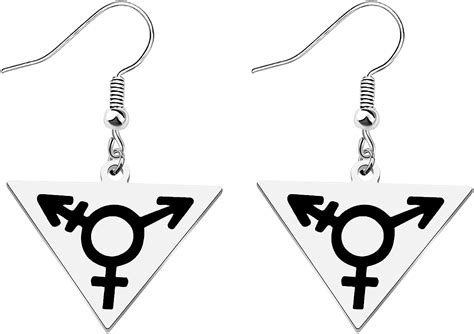 Myospark Transgender Symbol Lgbt Gay Triangle Pendant Necklace Ftm Mtf Transgender Pride Jewelry