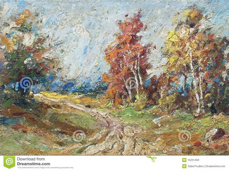 Oil Painting Forest Royalty Free Stock Images Image