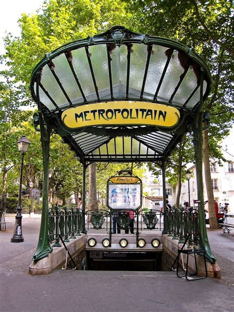 Parisian Subway Paris Metro Art Nouveau Paris Travel