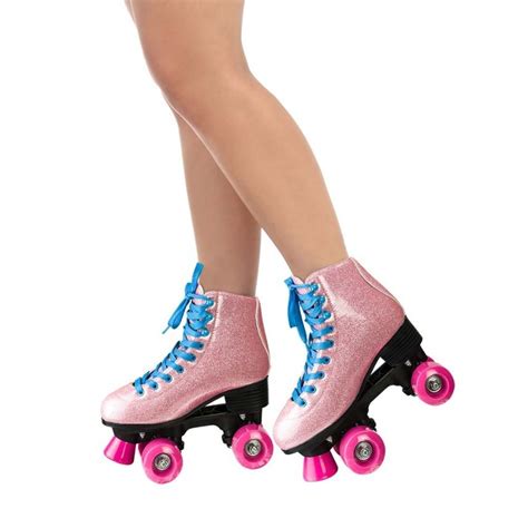 Patins Rollers 4 You Quad Gliter 4 Rodas Menina Rosa Tam 34 R 21900