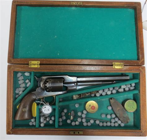 Exceptional New Model Remington Civil War Army Pistol In Case