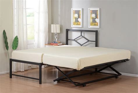 The trundle bed designs are available at a good price in india. Amazon.com: Twin Size Metal HiRise Day Bed Frame With ...