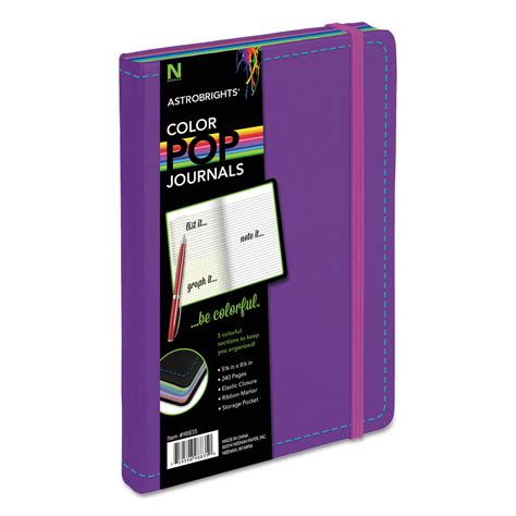 Astrobrights Colorpop Journal College Ruled 8 14 X 5 18 Purple