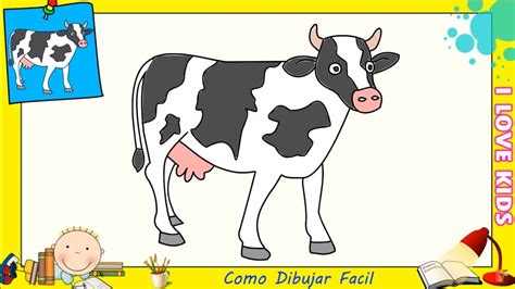 Dibujos De Vacas Faciles Paso A Paso Para Niños Como Dibujar Una Vaca