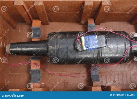Improvised Explosive Device Ied From Tank Projectile Stock Photo