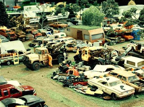 Mark Vicker Diorama Junkyard Custom Hot Wheels And Diecast Cars