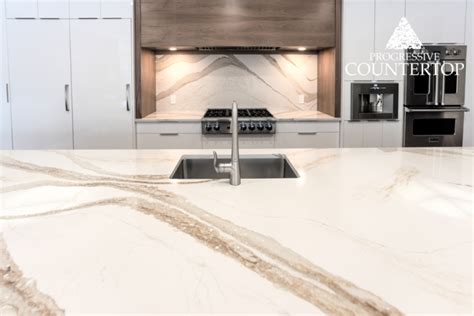 Cambria Brittanicca Gold Quartz Countertop Progressive Countertop