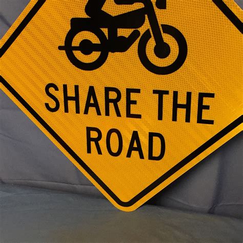 An Authentic Pennsylvania Motorcycle Share The Road Sign Real Street