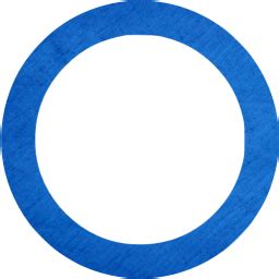 Cardboard blue circle outline icon - Free cardboard blue shape icons - Cardboard blue icon set