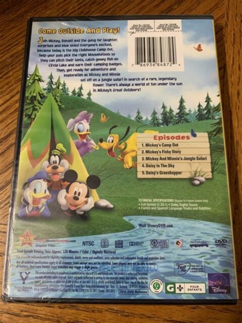 Mickey Mouse Clubhouse Mickeys Great Outdoors Dvd For Sale Online