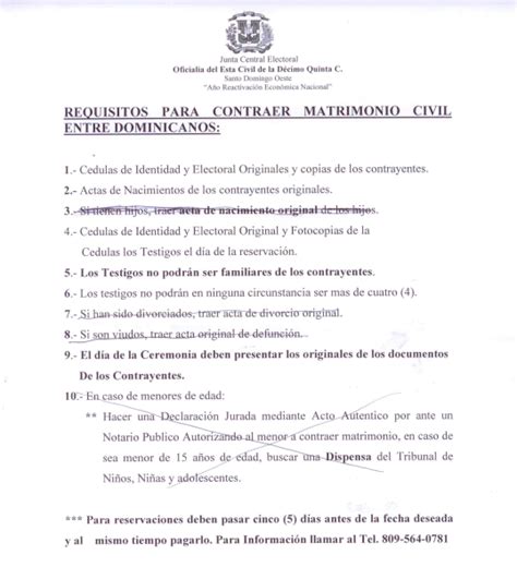 Que Se Necesita Para Casarse Por El Civil En Republica Dominicana