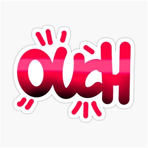 Ouch Stickers Redbubble