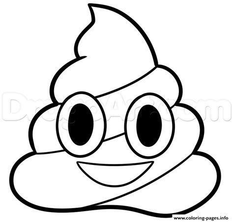 Poop Emoji Coloring Page Coloring Home