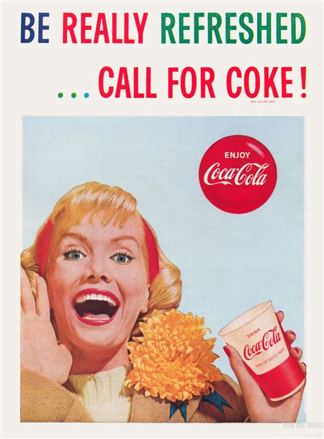 1961 Coca Cola Vintage Advertisement Poster Row One Brand
