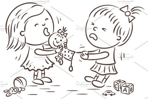 Two Little Girls Fighting Creative Daddy