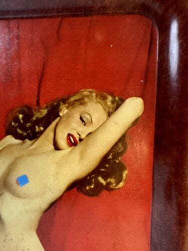 Marilyn Monroe Vintage Pinup Litho Tom Kelly Golden Dreams V