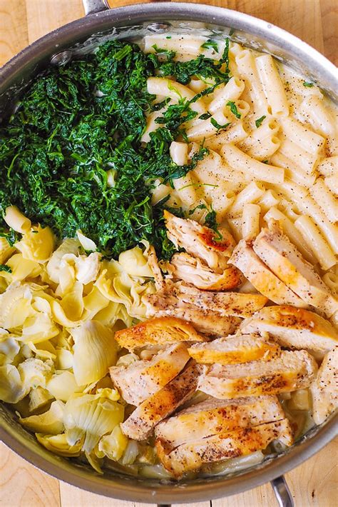 Spinach Artichoke Pasta With Chicken Our Healthy Lifestyle